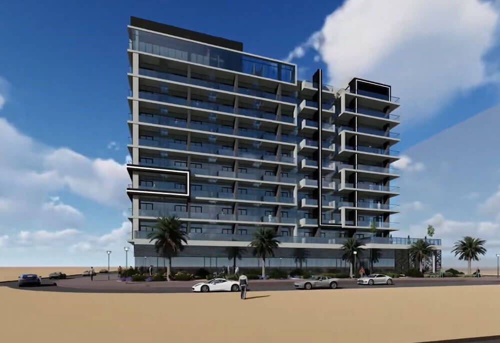 Proposed 2B+G+8 Residential cum Commercial Building in Al Furjan, Dubai
